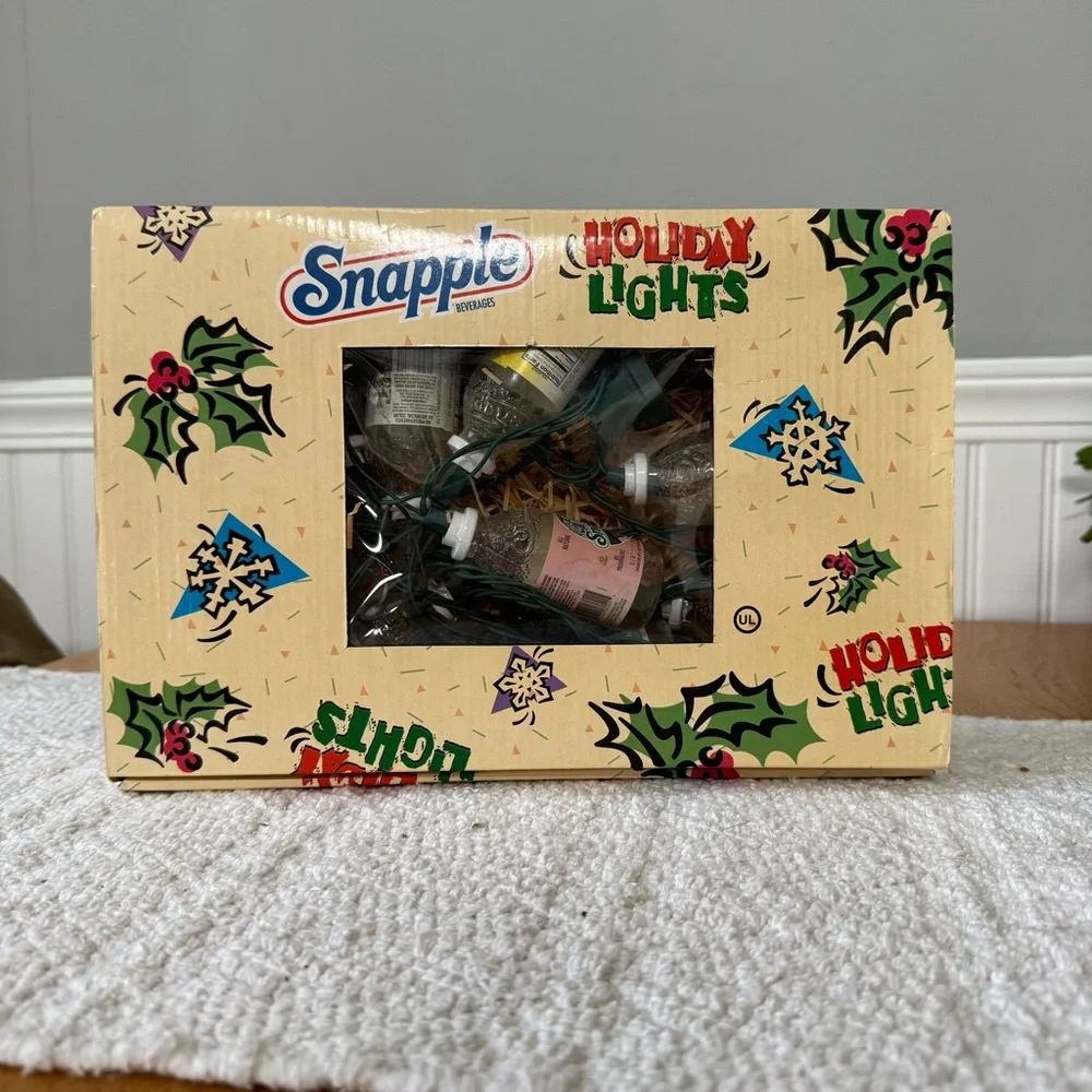Vintage Snapple Holiday Lights